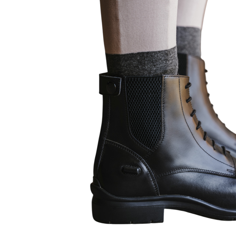 Equithème - Boots d'équitation Sporty à lacets noir | - Ohlala