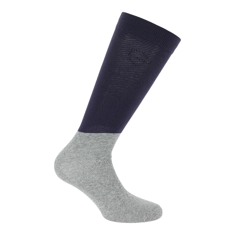 Equithème - Chaussette d'équitation Compet Je t'aime bleu x2