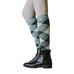 Equithème - Rijsokken Argyle saliegroen/ antraciet | - Ohlala