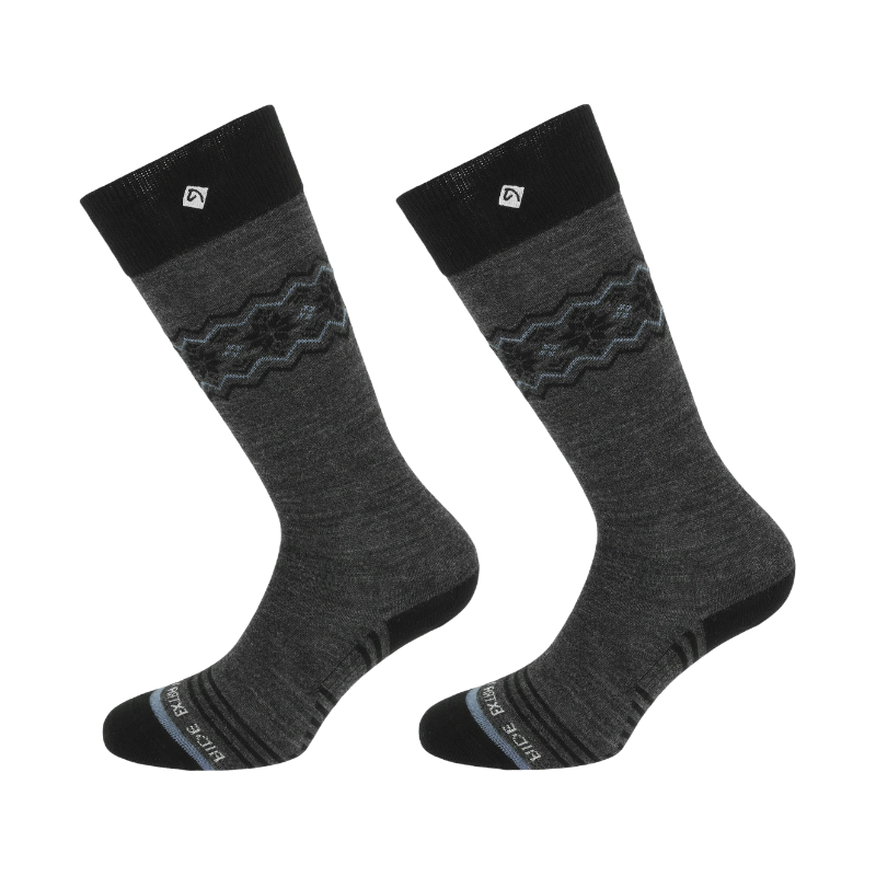 Equithème - Chaussettes d'équitation Frida anthracite (x1) | - Ohlala
