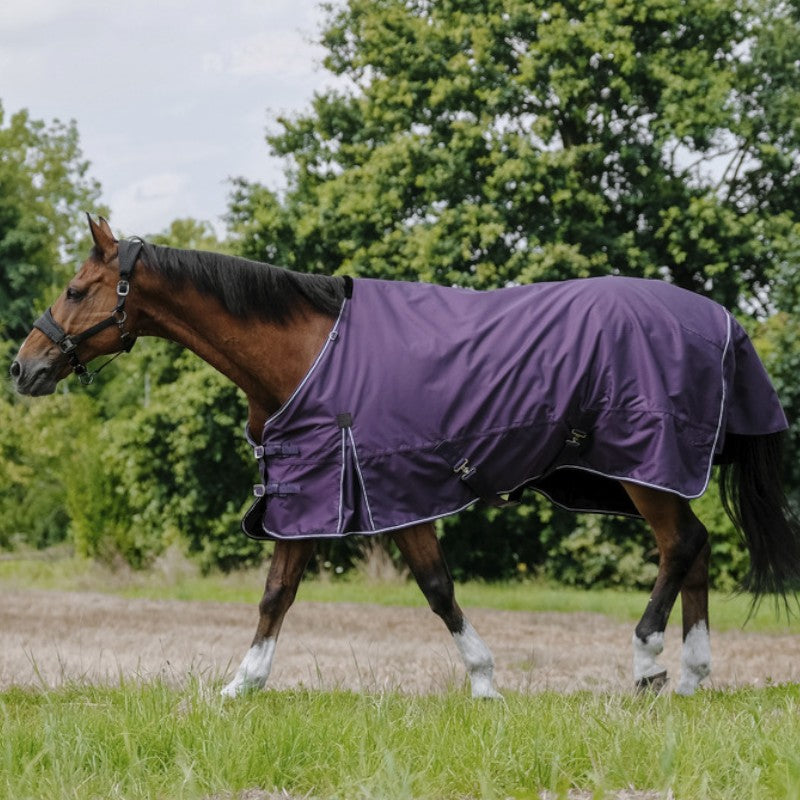 Equithème - Couverture Tyrex Aisance 600D prune 50g | - Ohlala