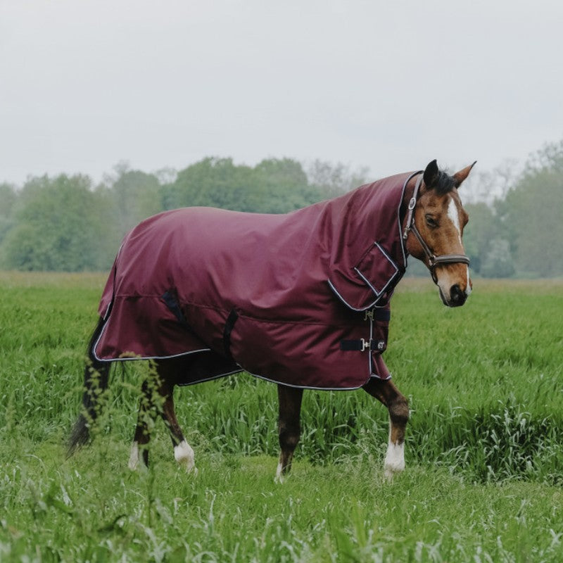 Equithème - Couverture d'extérieur Tyrex 1200D Combo bordeaux 0g | - Ohlala