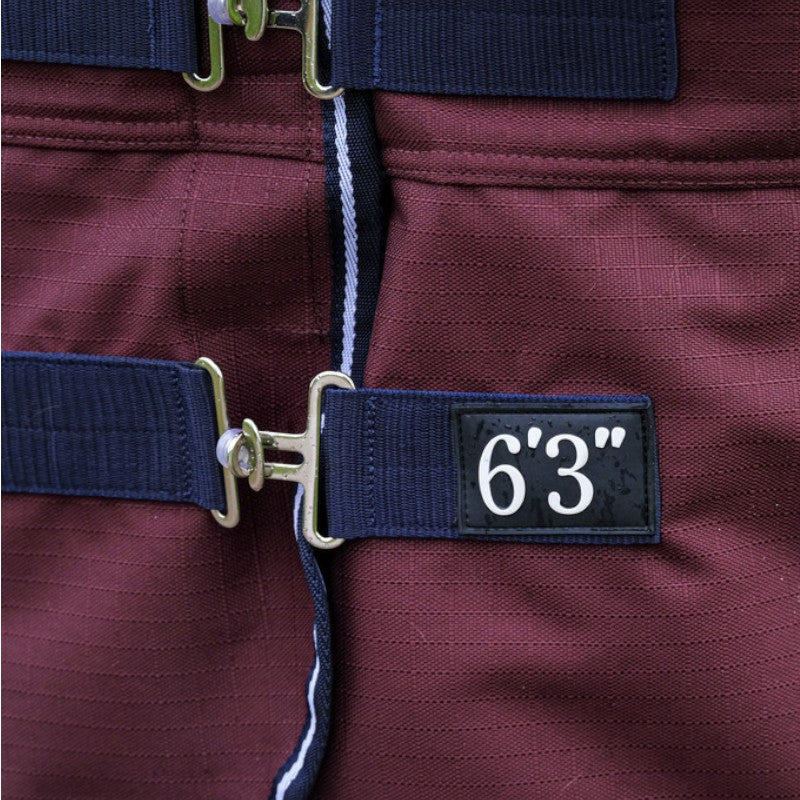 Equithème - Couverture d'extérieur Tyrex 1200D bordeaux 50g | - Ohlala