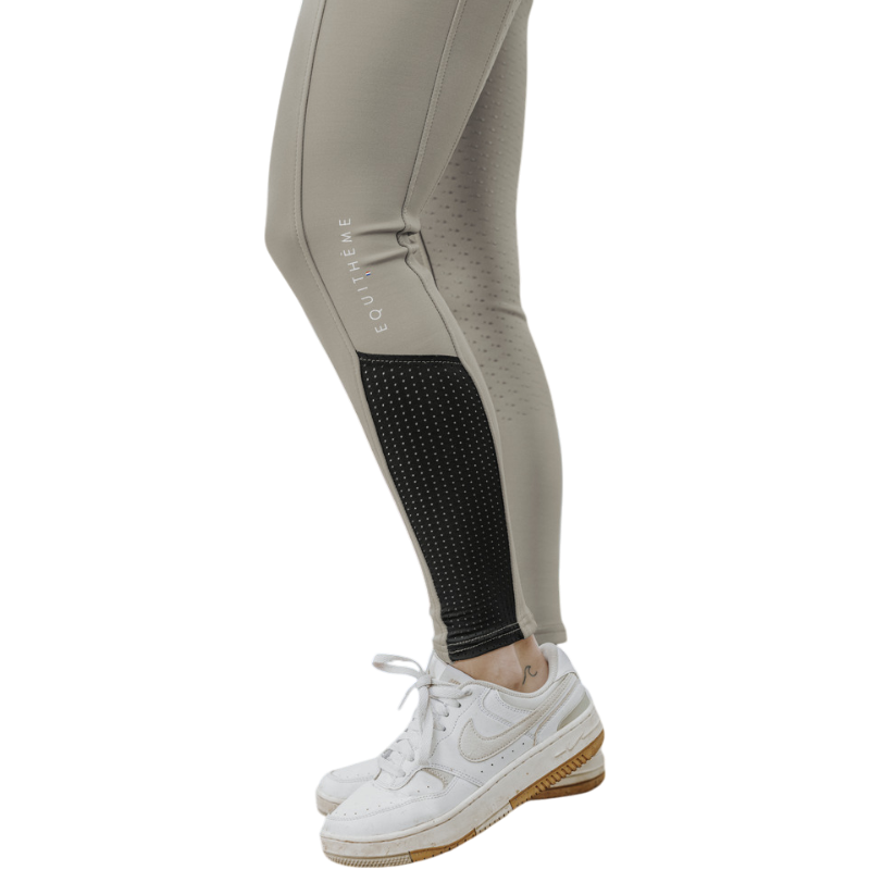 Equithème - Legging d'équitation femme Brigitte taupe | - Ohlala