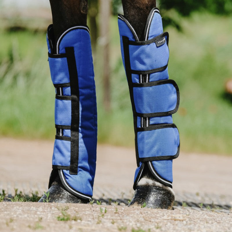 Equithème - Guêtres de transport Tyrex Aisance 1200D bleu roi (X4) | - Ohlala