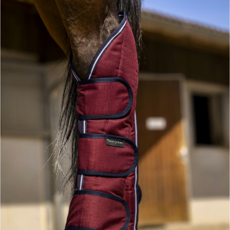 Equithème - Guêtres de transport Tyrex 1200D bordeaux | - Ohlala
