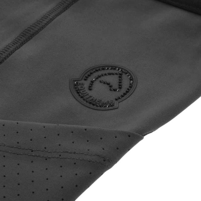 Equithème - Legging d'équitation femme Iris Je t'aime gris foncé