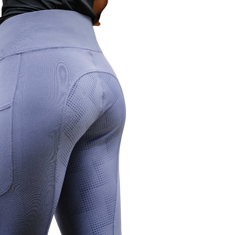 Equithème - Dames rijlegging Flora mauve | - Ohlala