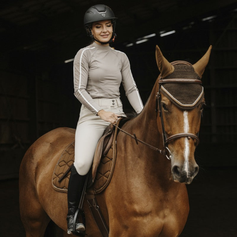 Equithème - Pantalon d'équitation femme Sally beige | - Ohlala