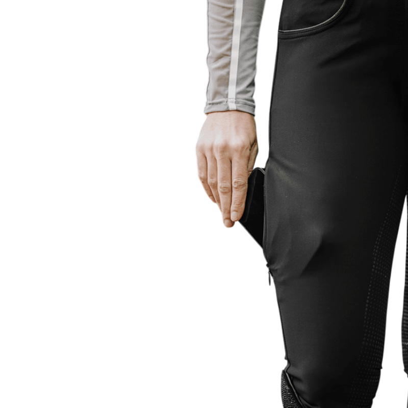 Equithème - Pantalon d'équitation femme Beverly noir | - Ohlala
