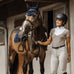 Equithème - Polo korte mouwen dames Tokyo taupe | - Ohlala