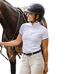 Equithème - Polo korte mouwen dames Tokyo wit | - Ohlala