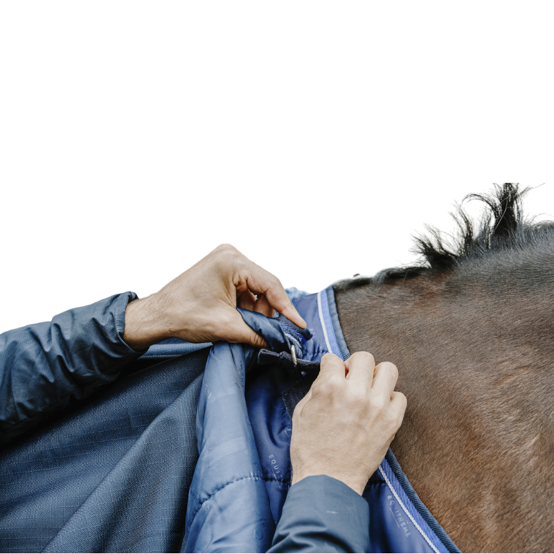 Equithème - Sous-couverture Classic marine 300g | - Ohlala