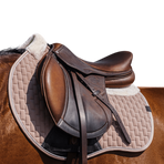 Equithème - Tapis de selle Dinard beige | - Ohlala