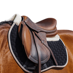 Equithème - Tapis de selle Dinard noir | - Ohlala