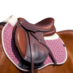Equithème - Tapis de selle Dinard rose | - Ohlala