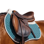 Equithème - Tapis de selle Dinard vert | - Ohlala