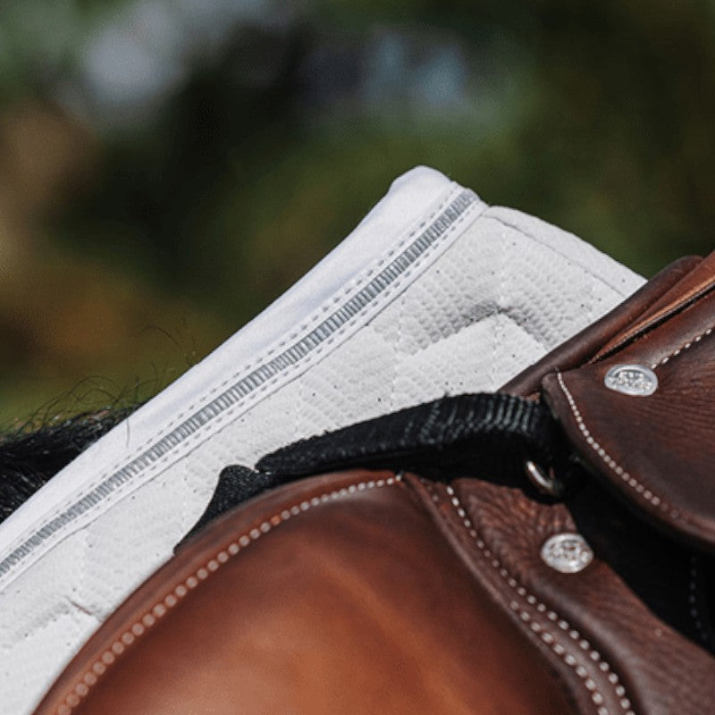 Equithème - Tapis de selle Eclat blanc | - Ohlala