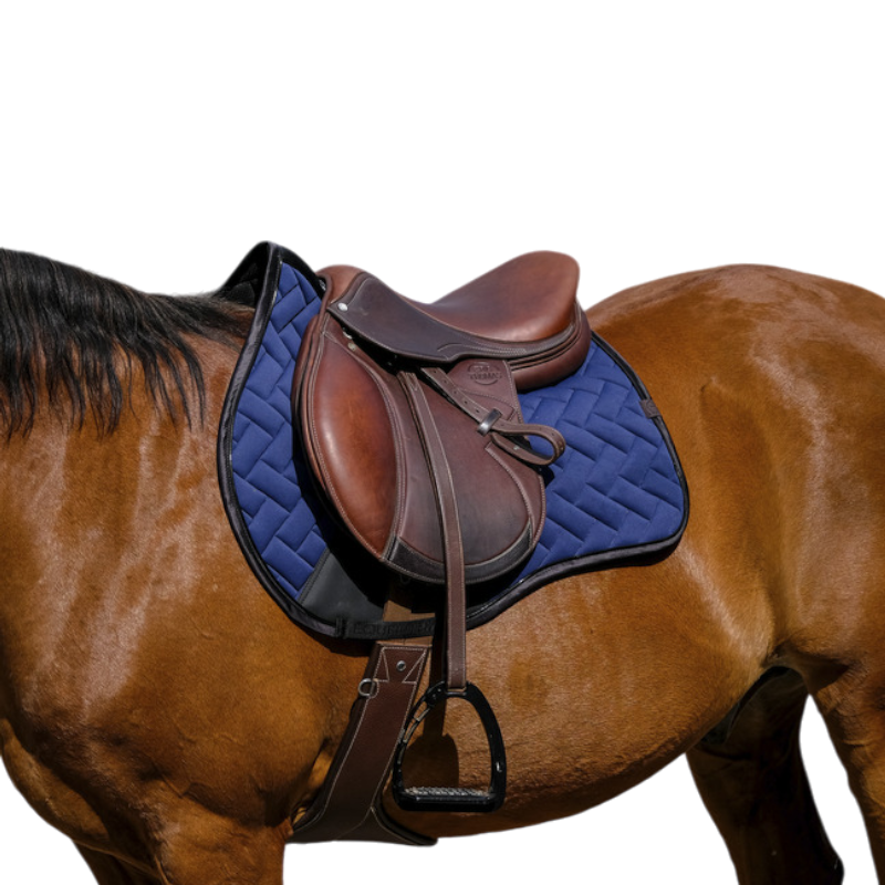 Equithème - Tapis de selle Impulsion marine | - Ohlala