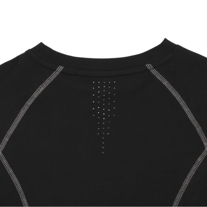 Equithème - T-shirt manches longues Stella Je t'aime noir
