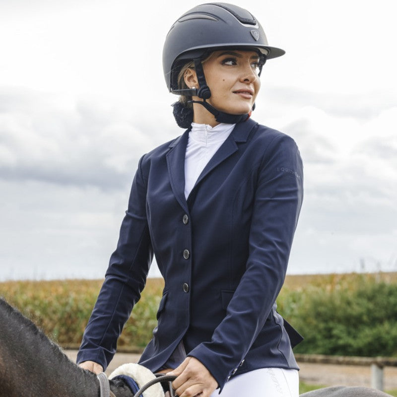 Equithème - Veste de concours femme Nancy marine | - Ohlala