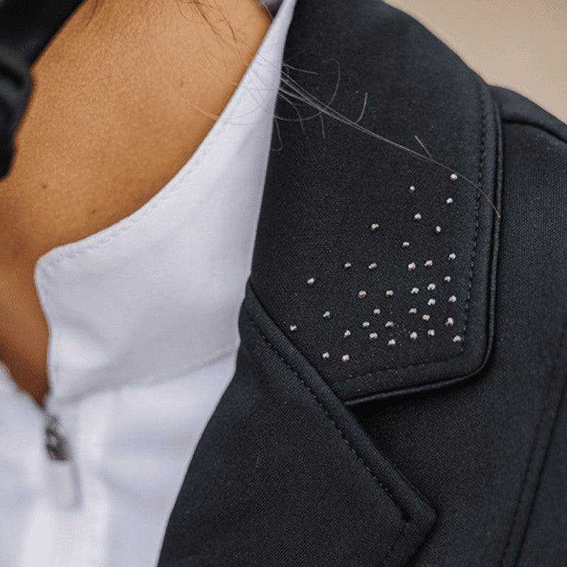 Equithème - Veste de concours femme Stockholm Je t'aime noir | - Ohlala