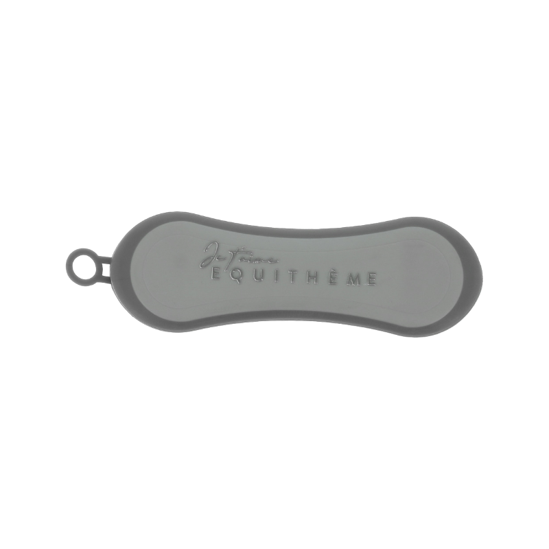 Equithème - Brosse de tete Je t'aime strass gris | - Ohlala