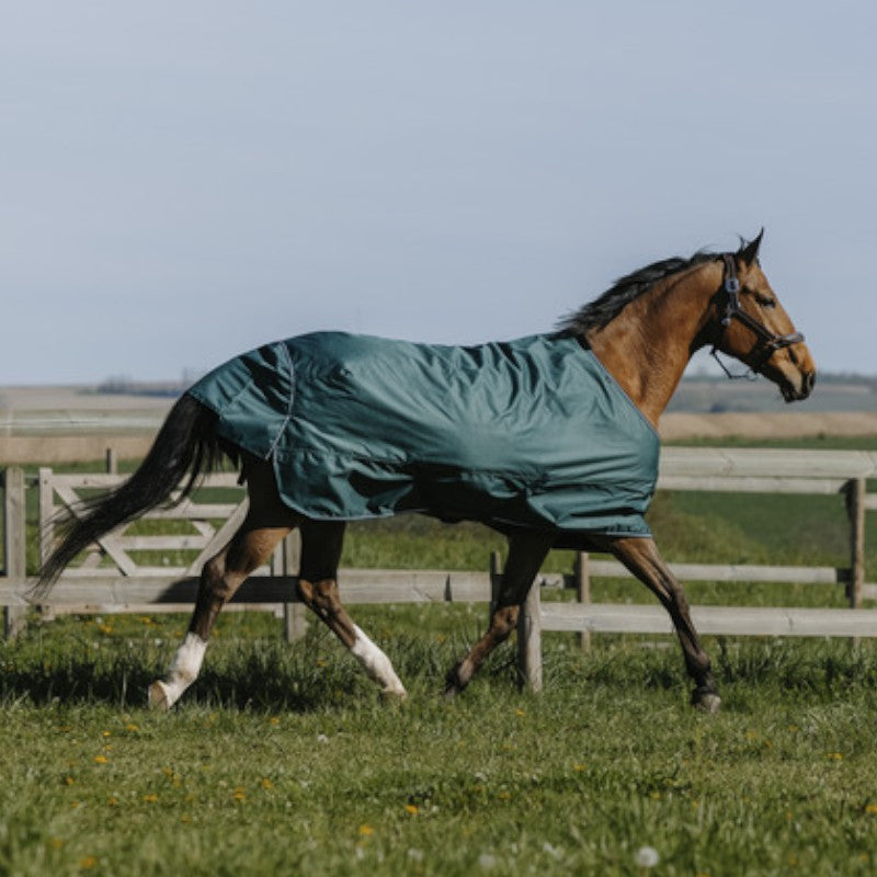 Equithème - Couverture d'extérieur Tyrex 600D 50g vert | - Ohlala