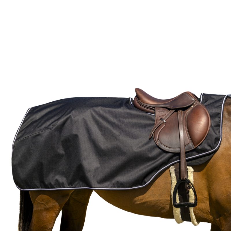 Equithème - Couvre-reins Tyrex 600D polaire noir 0g