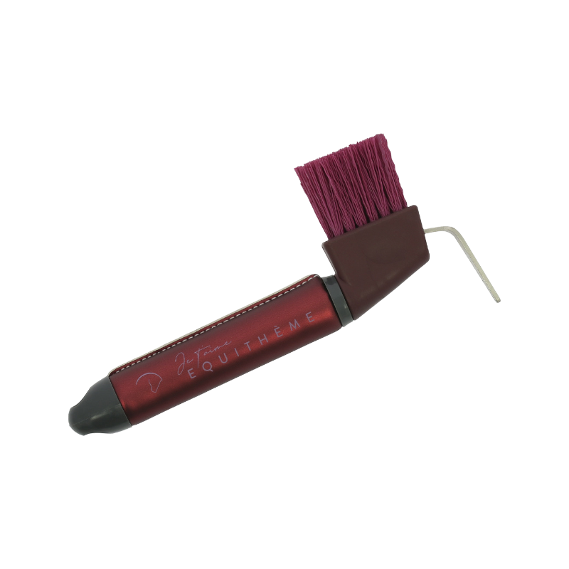 Equithème - Cure-pied Je t'aime bordeaux | - Ohlala