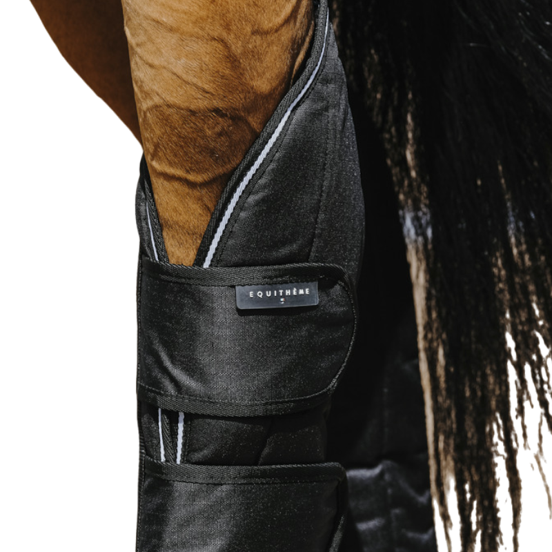 Equithème - Guêtres de transport Tyrex 600D noir | - Ohlala