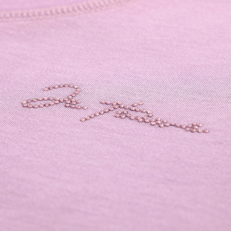 Equithème - Junior T-shirt met korte mouwen Bonnie Je t'aime Mauve