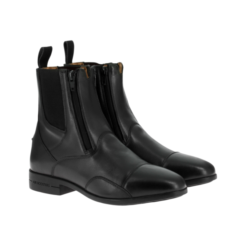 Equithème - Boots d'équitation cuir EK-Duozip noir