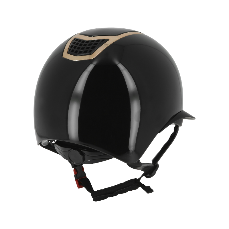 Equithème - Casque Airy LM noir brillant/ rose gold