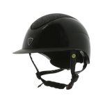 Equithème - Helm Wings glanzend zwart lamé | - Ohlala