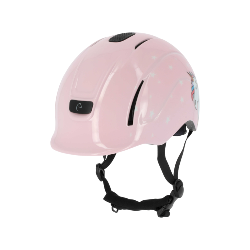 Equithème - Casque d'équitation enfant EK Pady licorne rose
