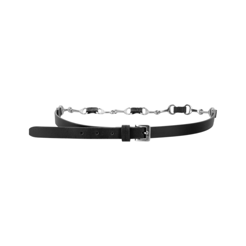 Equithème - Ceinture cuir EK-Mors noir