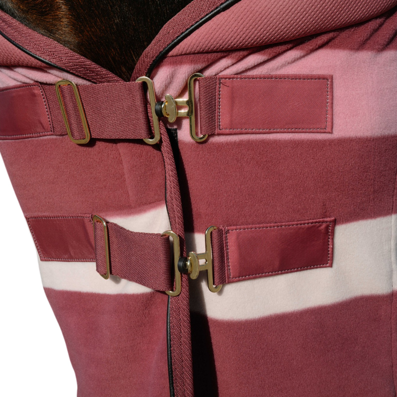 Equithème - Chemise polaire Confortec rose 160g
