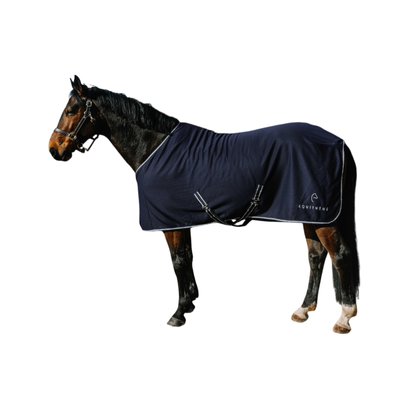 Equithème - Chemise polaire EK-Heavy glitter marine