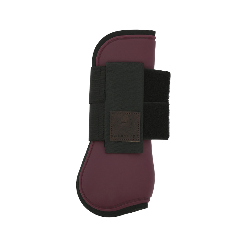 Equithème - Guêtres protège-tendons bordeaux | - Ohlala