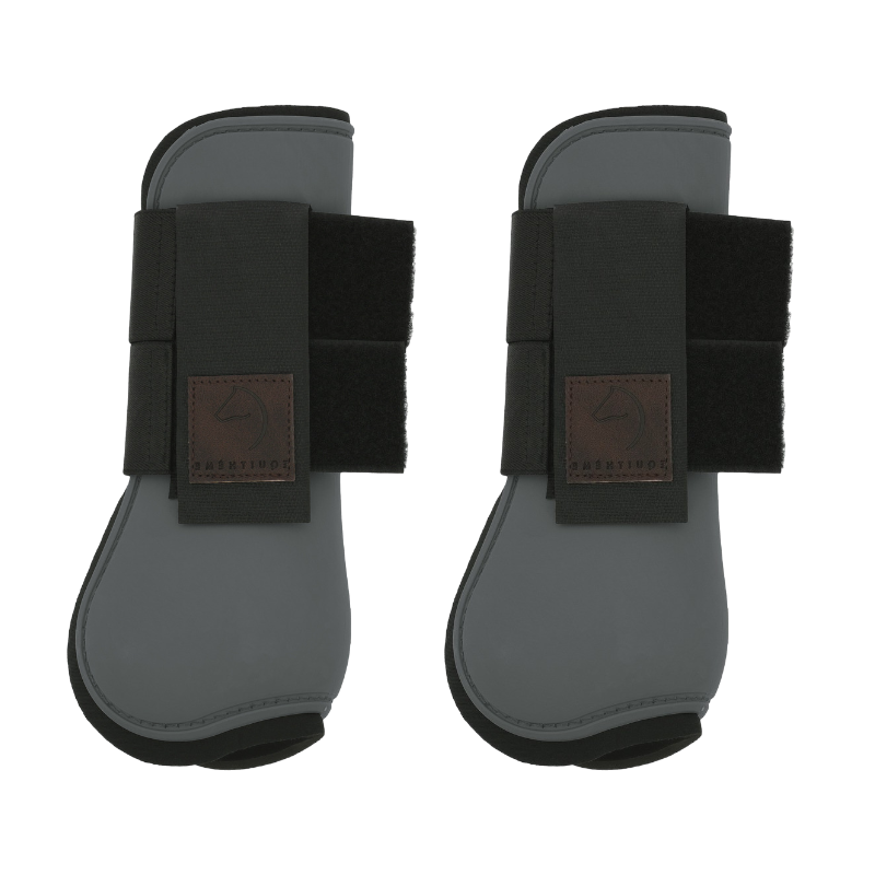 Equithème - Guêtres protège-tendons gris | - Ohlala