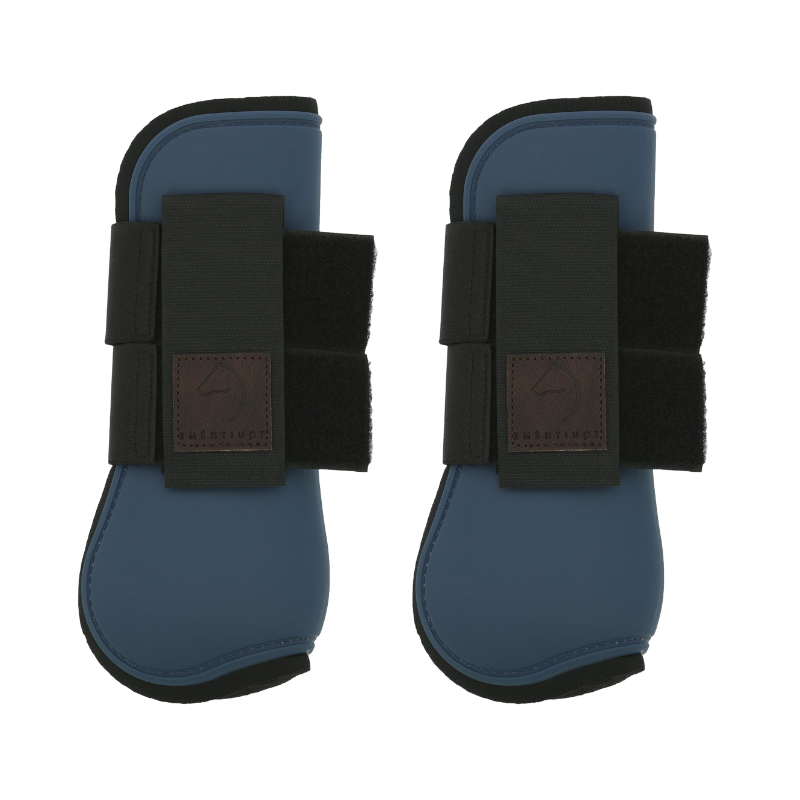 Equithème - Guêtres protège-tendons marine | - Ohlala