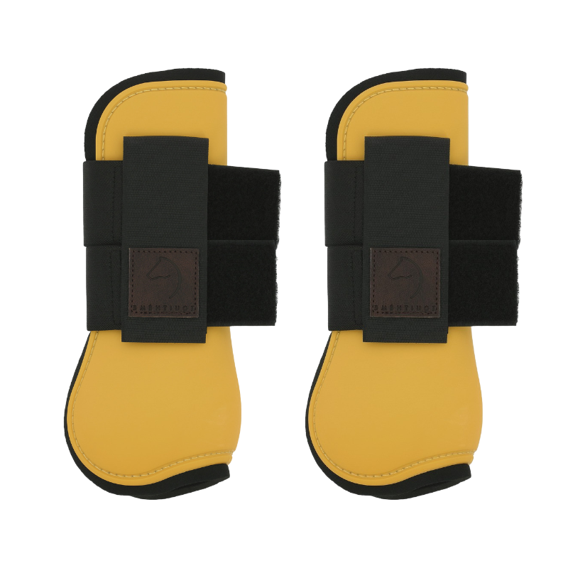 Equithème - Guêtres protège-tendons or | - Ohlala