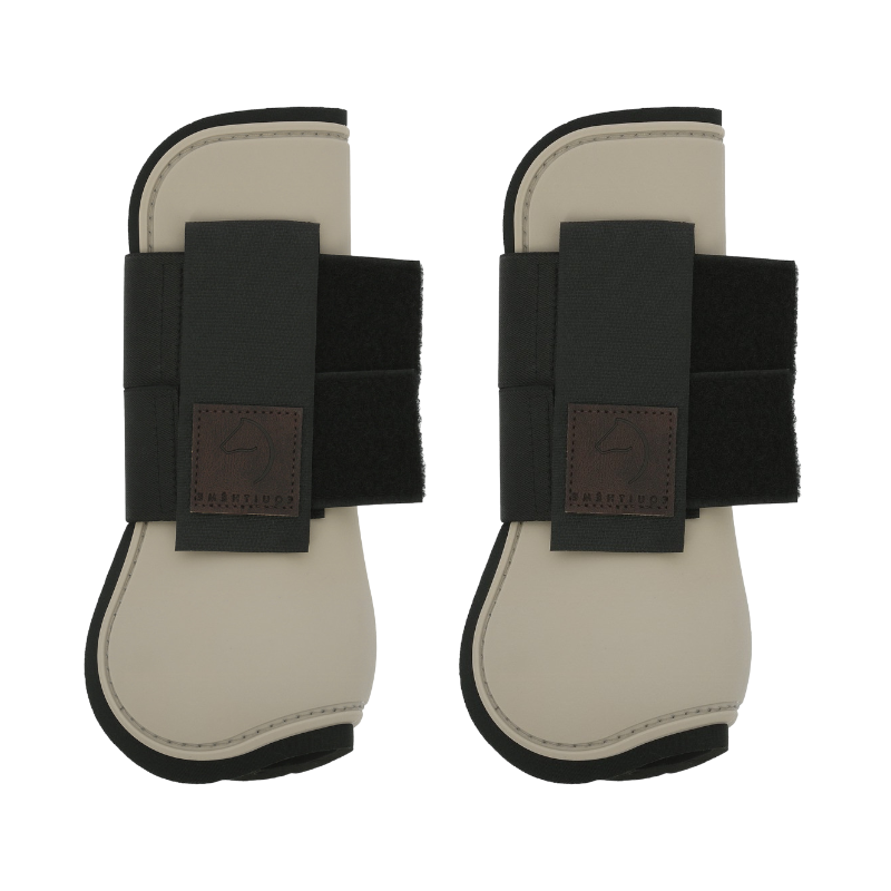 Equithème - Guêtres protège-tendons taupe | - Ohlala