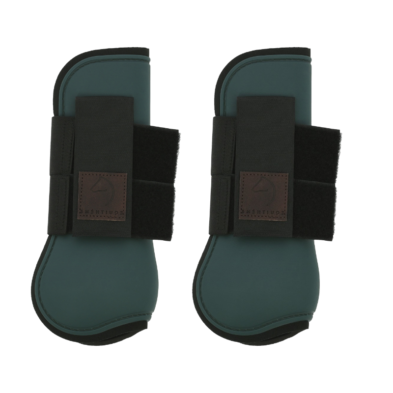 Equithème - Guêtres protège-tendons vert | - Ohlala