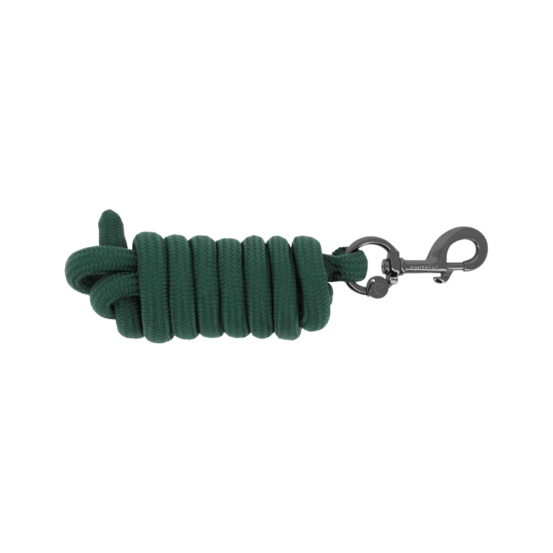 Equithème - Longe d'attache Strass vert foncé