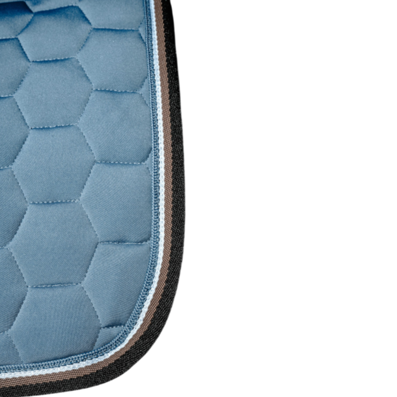 Equithème - Tapis de selle Coco bleu