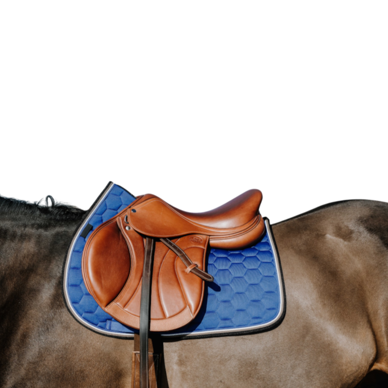 Equithème - Tapis de selle Coco bleu
