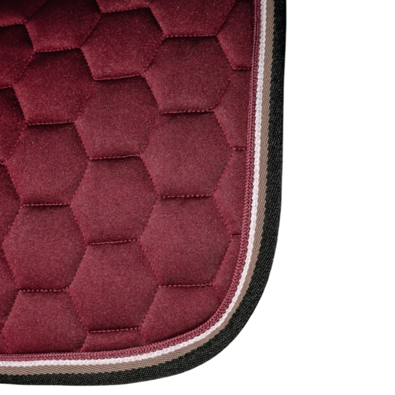 Equithème - Tapis de selle Coco bordeaux
