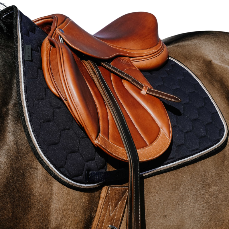 Equithème - Tapis de selle Coco marine